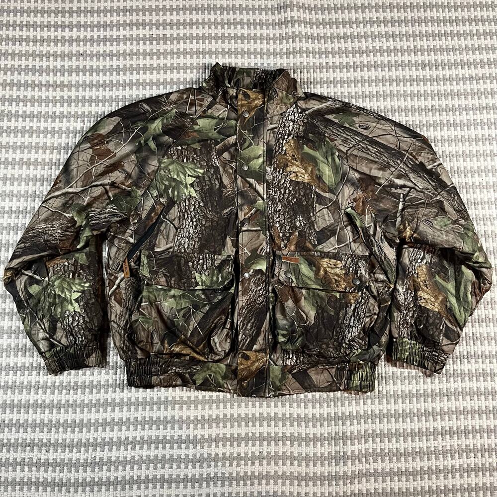 Woolrich Real Tree Outdoor Guide‎ Collection Zip Front Camo Jacket Men’s Sz XL